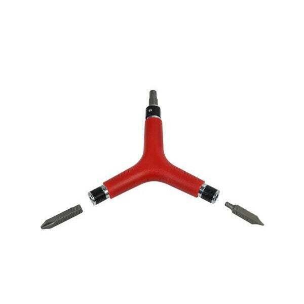 IceToolz Y-sleutel 74A1, 6-in-1 3x4 + 5x6mm, rood