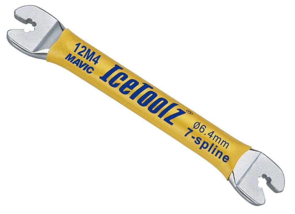 IceToolz nippelsleutel, NippelSleutel: 12M4, Mavic 6.4mm geel