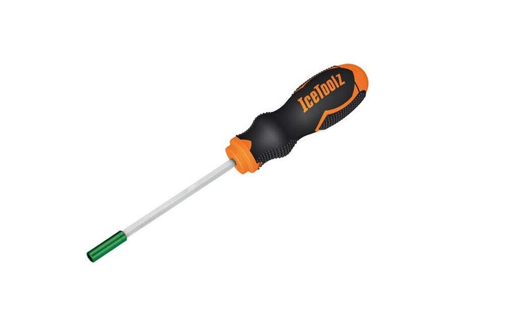 IceToolz nippelsleutel 12B3, 4-kant, met handvat 3.2mm, zwart