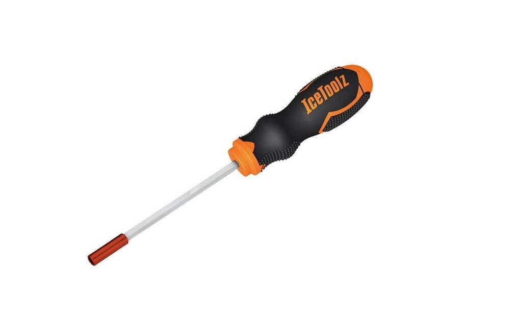 IceToolz nippelsleutel 12C3, 6-kant, met handvat 5.5mm, zwart