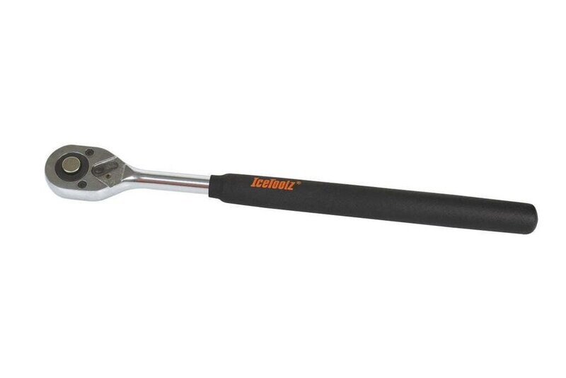 IceToolz ratelsleutel 53R4, 2-weg, met Quick Release 1/2”, zwart