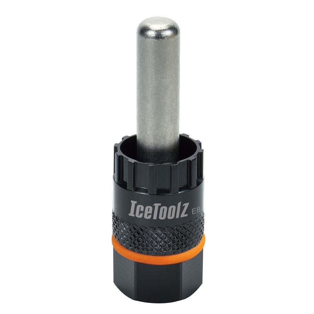 IceToolz lockring afnemer 09C2, met ø12mm geleiderpen Shimano-HG, zwart