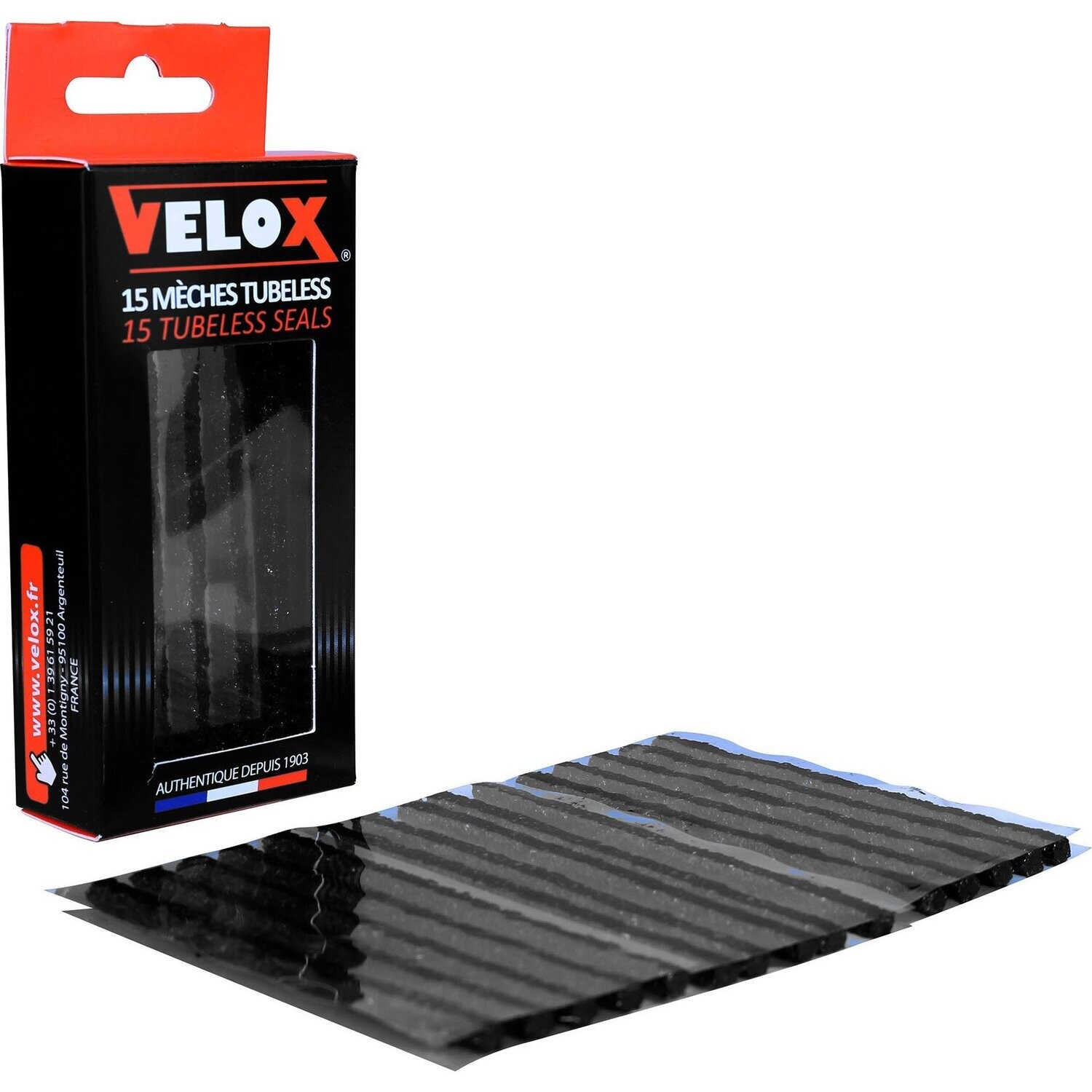 Velox tubeless reparatie koord 4.5mm / 10cm (fiets)