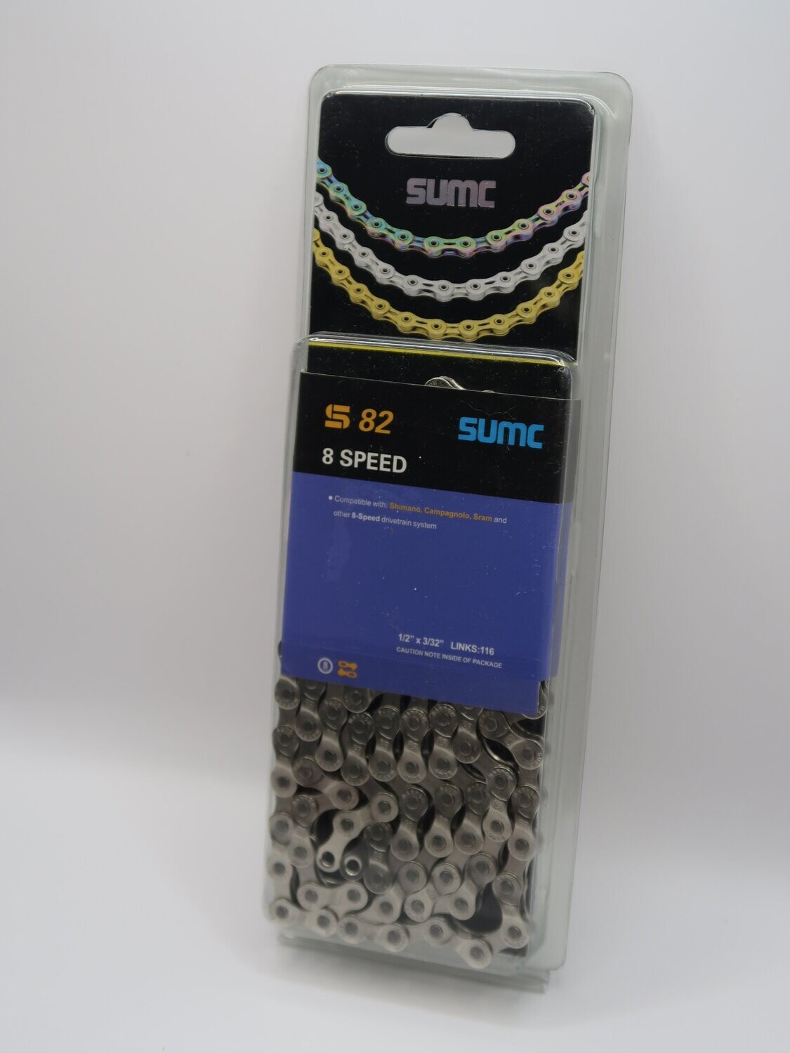 SUMC 8 Speed 8 x 1/2 3/32" Links 116
