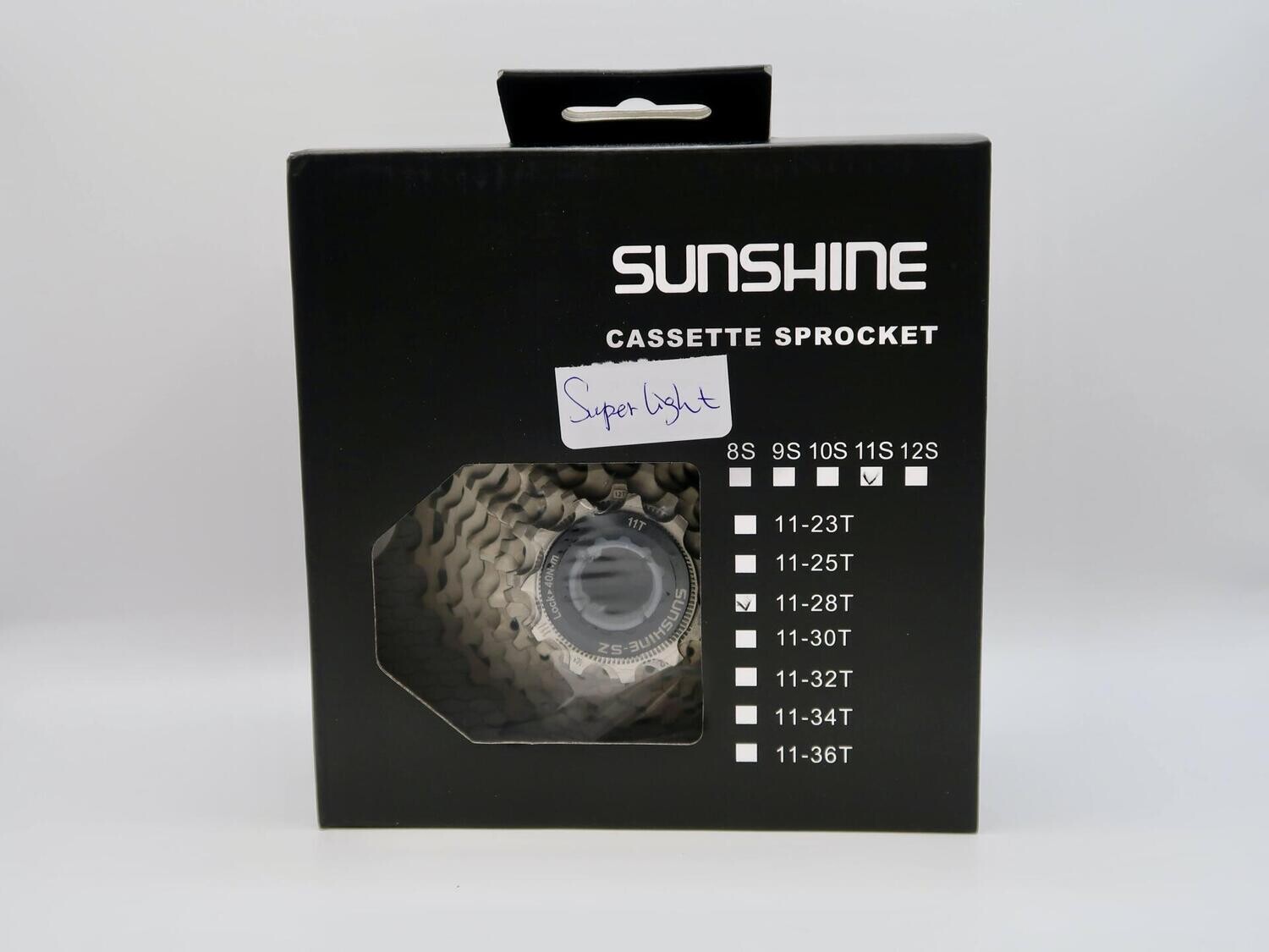 Sunshine 11-Speed Cassette Super Light, Grootte: 11-28