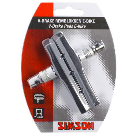 Simson remschoen V-brake 80mm E-bike per set