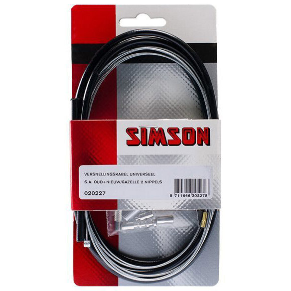 Simson versnellingkabel compl. S.A./Gazelle per stuk