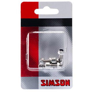 Simson inbusbout M5x12 RVS + borgmoer per 5 stuks