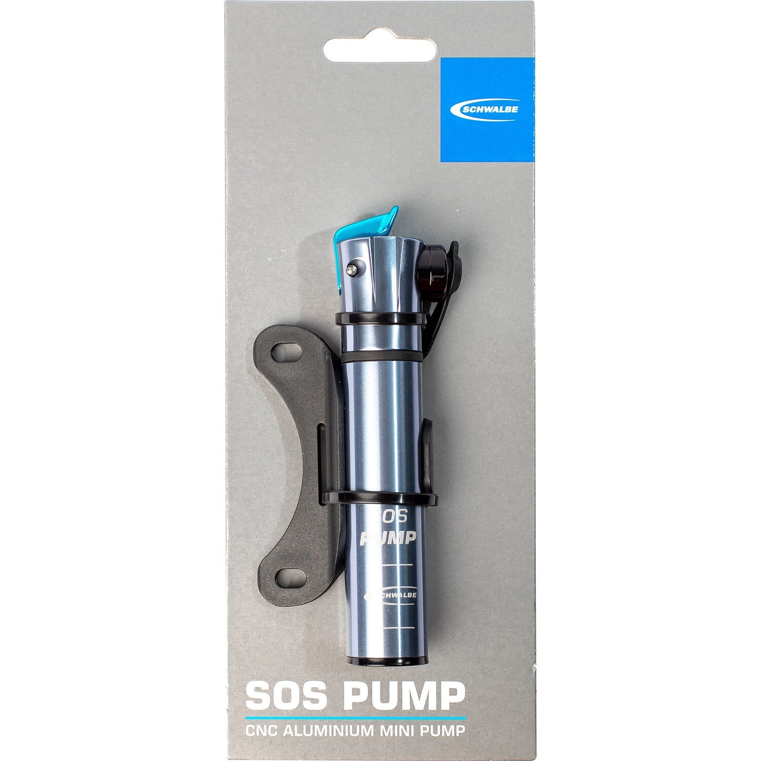 Schwalbe SOS pomp max. 85psi / 6bar met frame houder