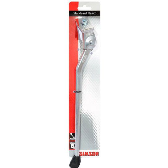 Simson middenstandaard Basic brede plaat zwart