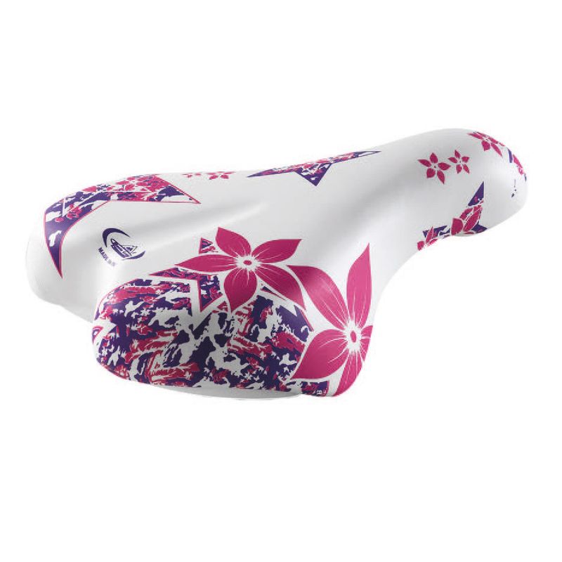 Monte Grappa kinderzadel Magic 14-16" wit/roze
