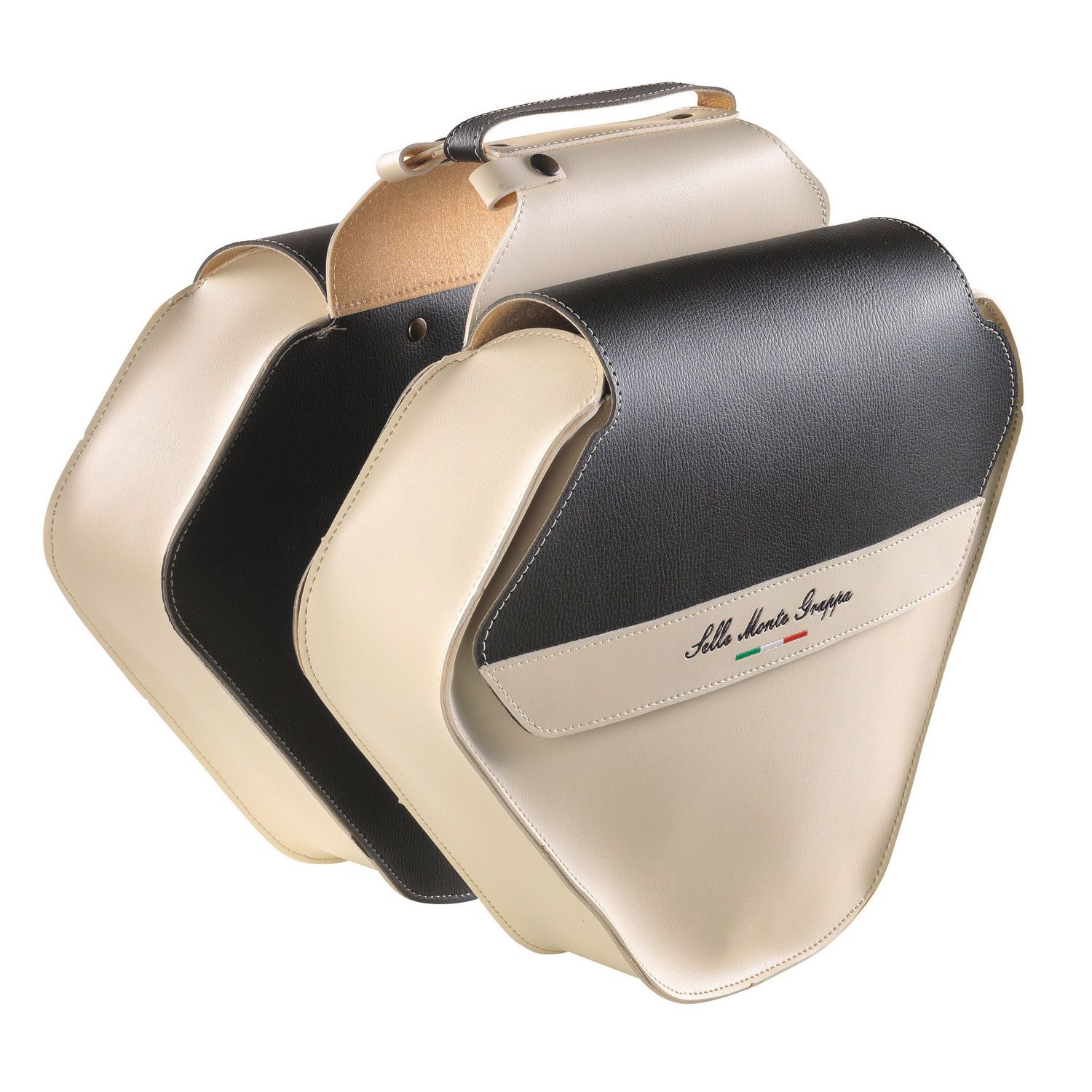 Monte Grappa dubbele tas 17,5L Fashion Skay cream/zwart