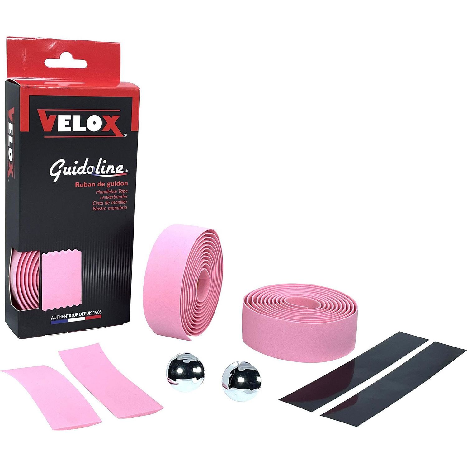 Velox stuurtape Maxi Cork, Kleur: Roze