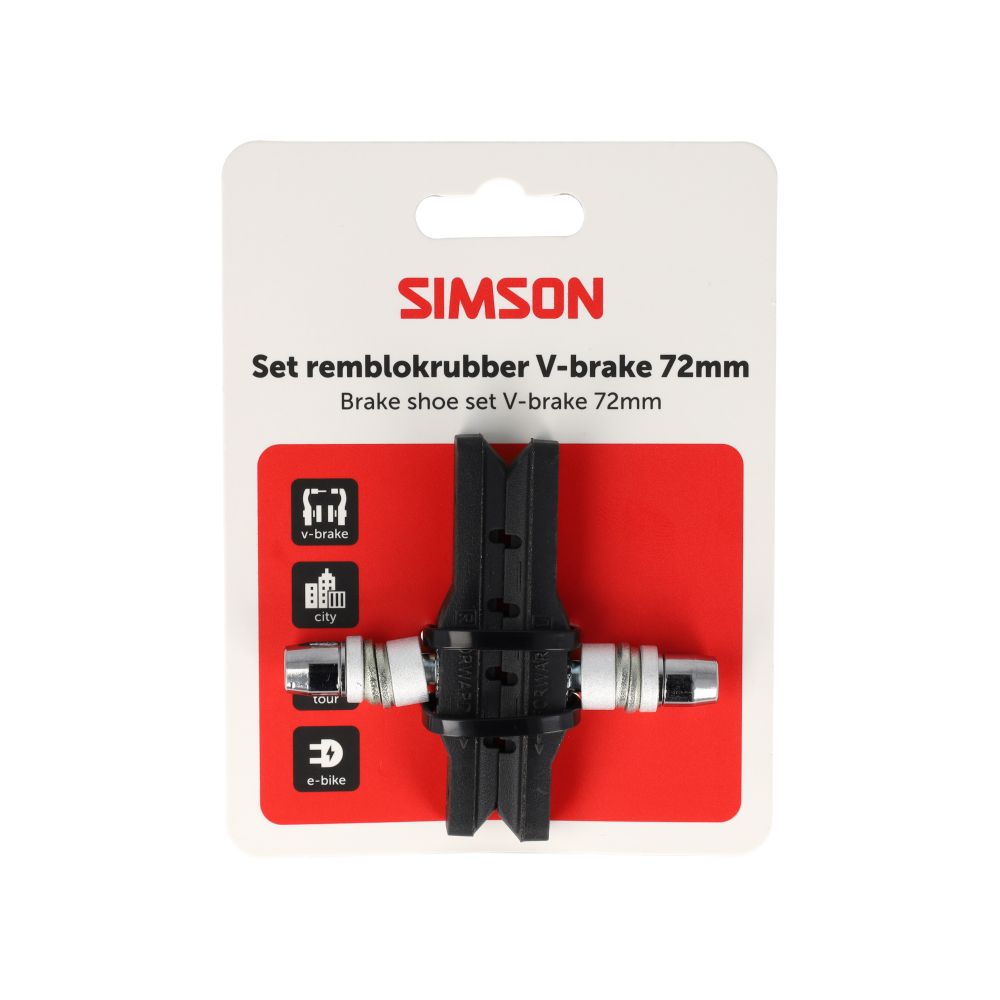 Simson Brake Shoes V-Brake – 72mm Simson Brake Shoes V-Brake – 72mm