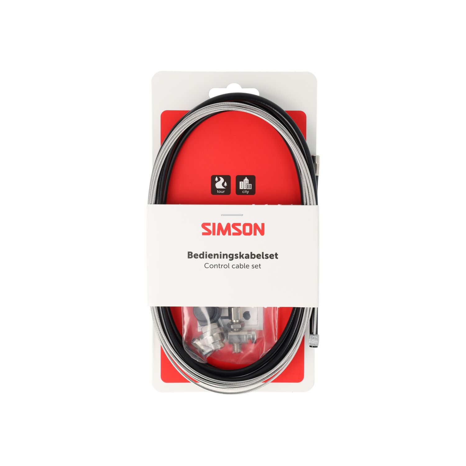 Simson Brake Cable Set Shimano Nexus Rollerbrake – Black (Stainless Steel)