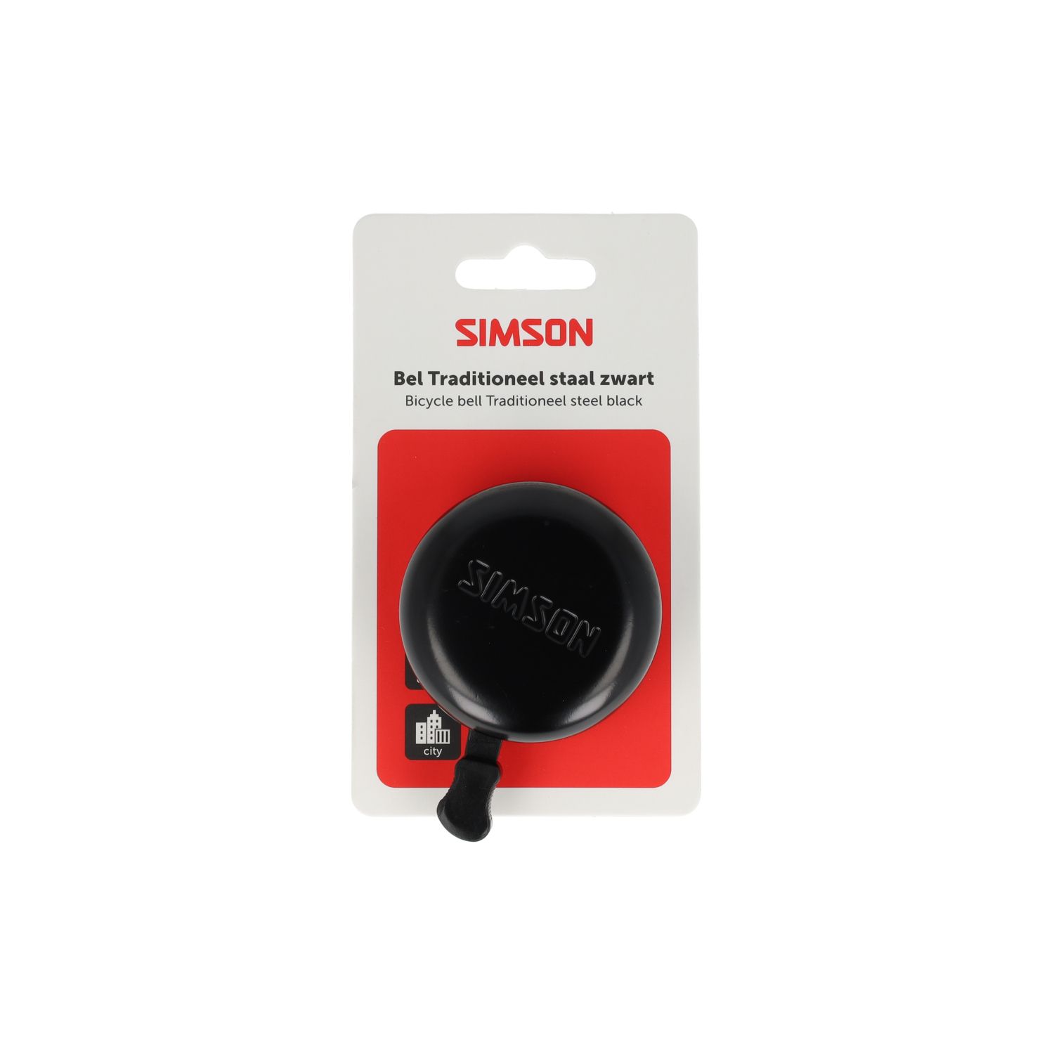 Simson Bicycle Bell Traditional – Black (Steel)