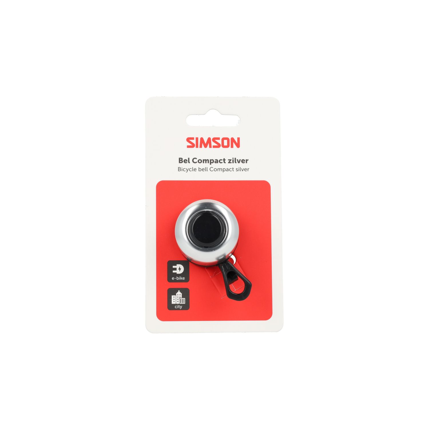 Simson Compact Bicycle Bell – Silver (Metal) Simson Compact Bicycle Bell – Silver (Metal)