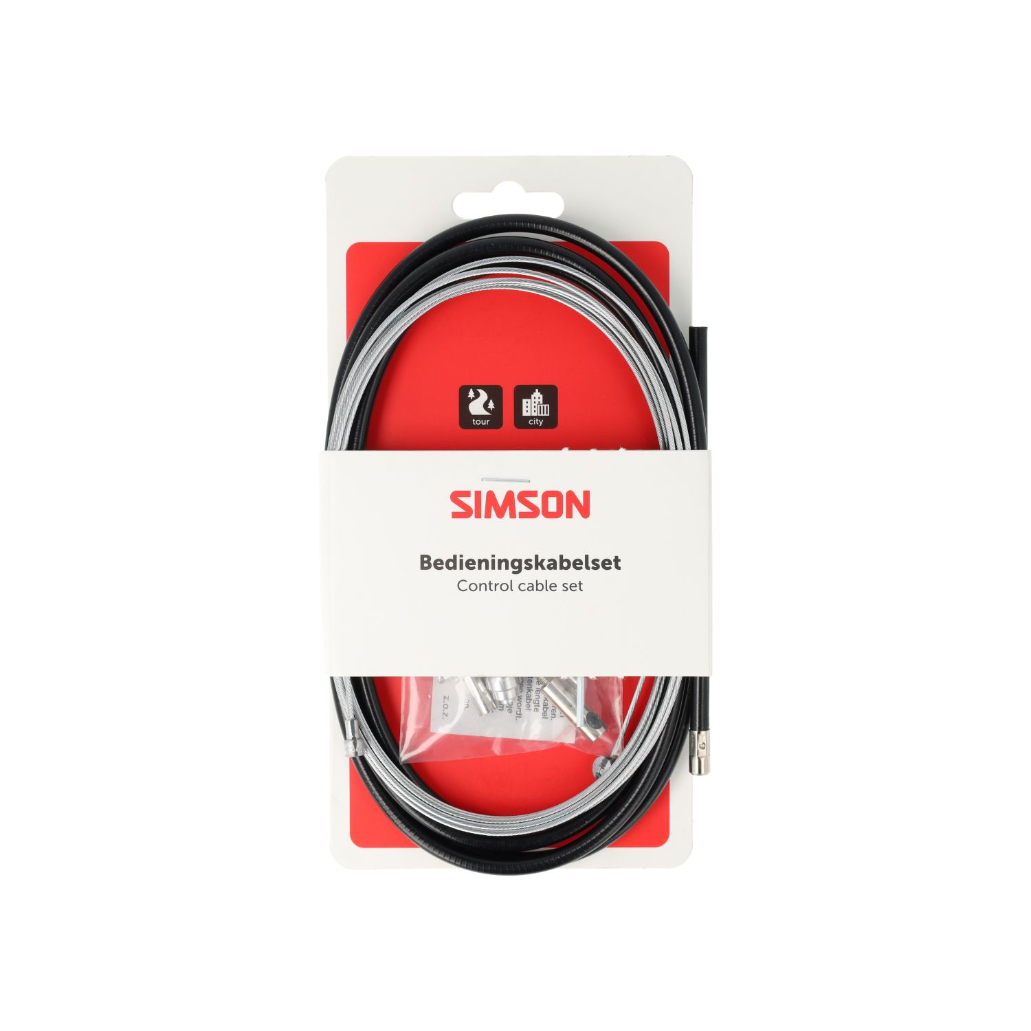 Simson Drum Brake Cable Set – Black