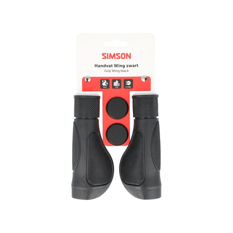 Simson grips Wing – Ergonomic Black Simson grips Wing – Ergonomic Black