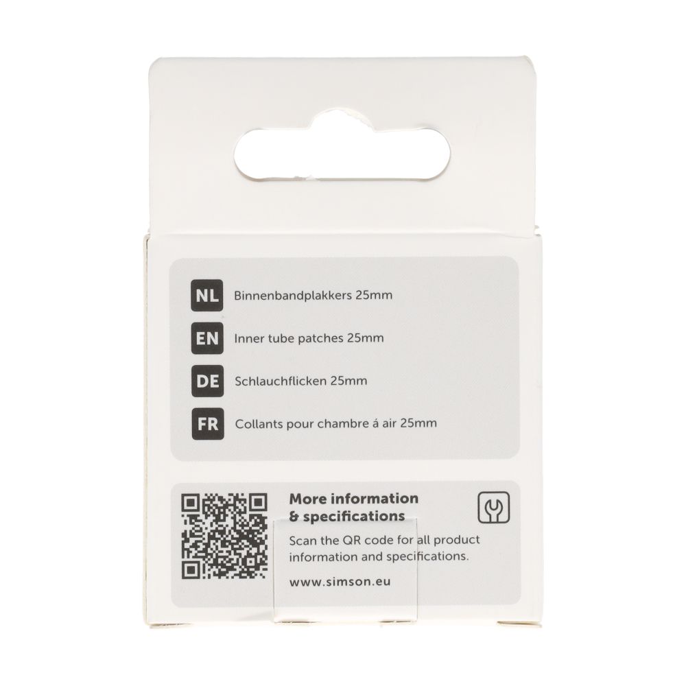 Simson Binnenbandpleisters – 25 mm (8 stuks)