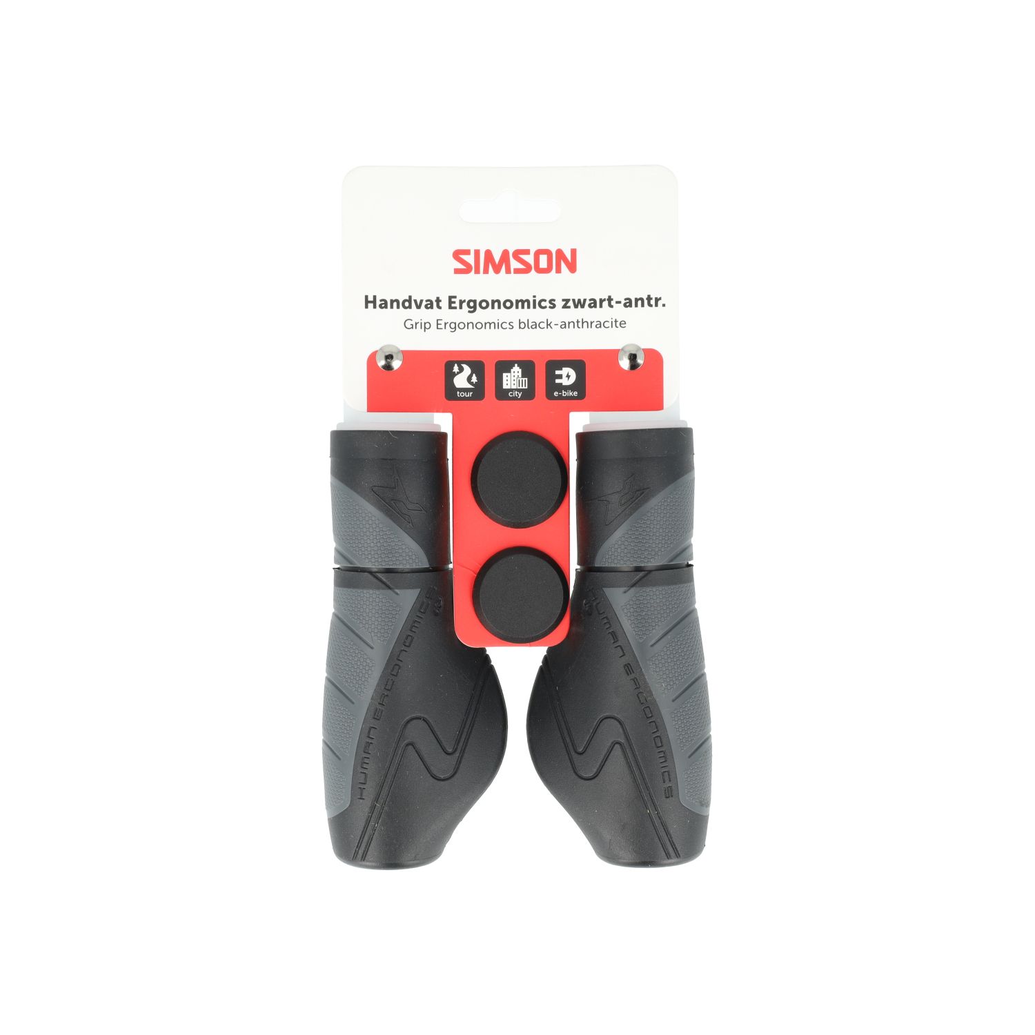 Simson Handlebar Grips Ergonomics – Black/Anthracite