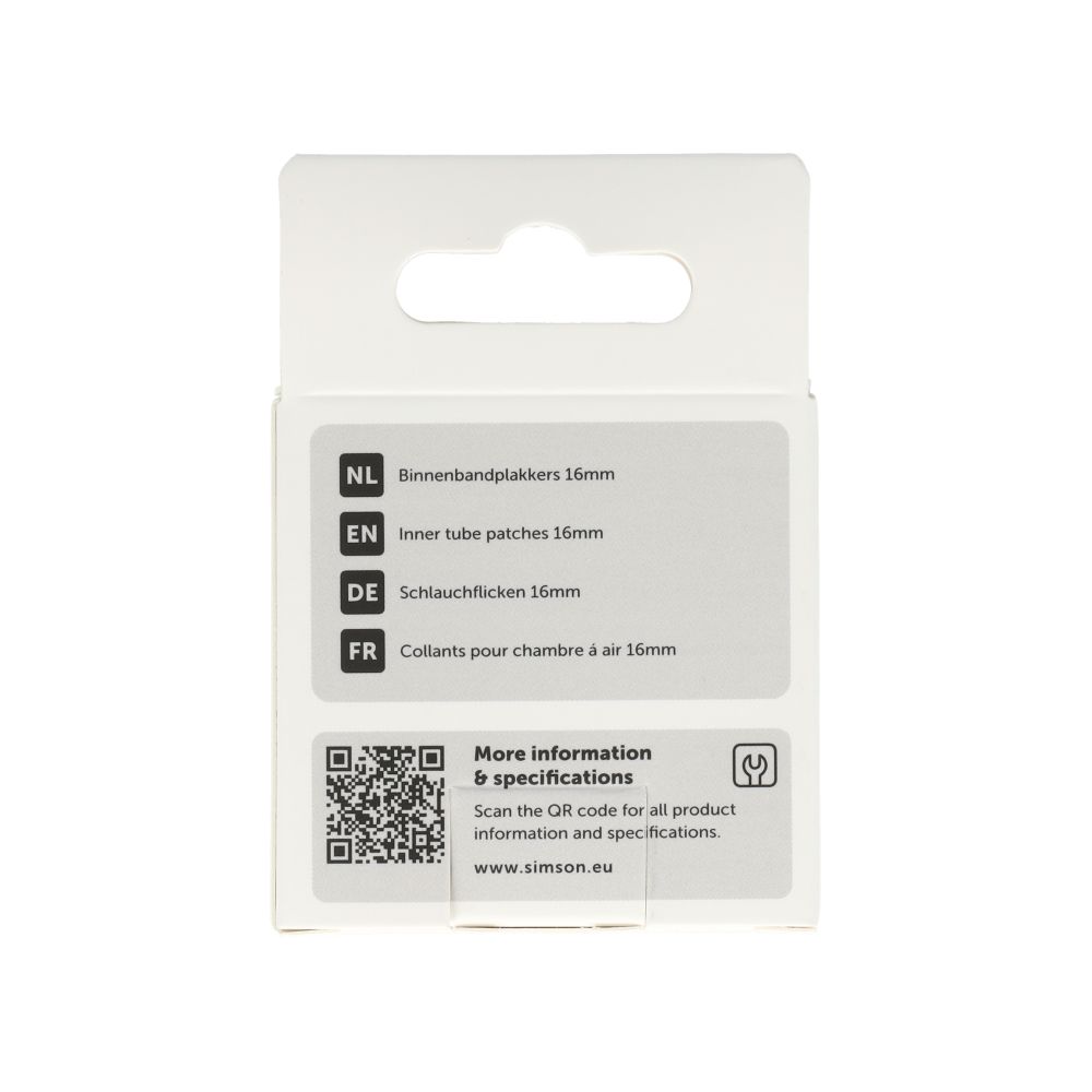 Simson Binnenbandpleisters – 16 mm (8 stuks)