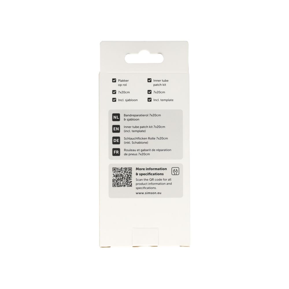 Simson Bandenreparatie Rol & Sjabloon (7 x 20 cm)