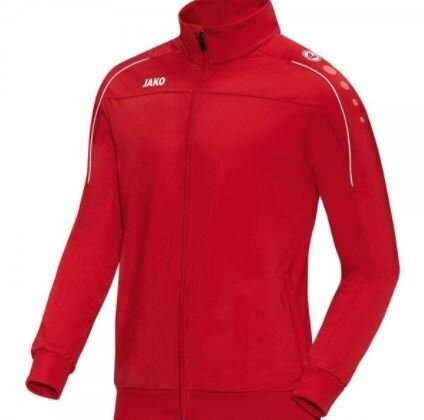 Jako Fußball Polyesterjacke Classico Herren Fußballjacke Sportjacke rot
