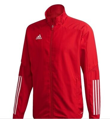 Adidas Fußball Condivo 20 Präsentationsjacke Jacke Herren Trainingsjacke rot weiß