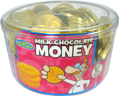 Candy Factory Milk Chocolate Money (120 pcs)
