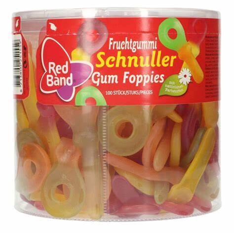 Red Band Gum Foppies (100 pcs)