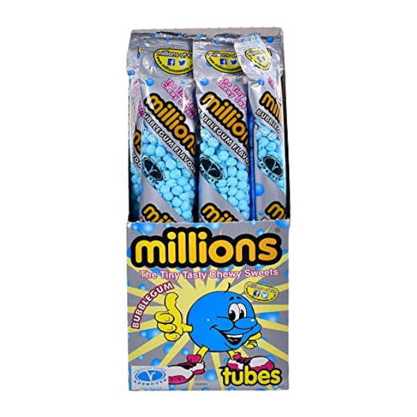 Millions Tubes Bubblegum (12x60g)