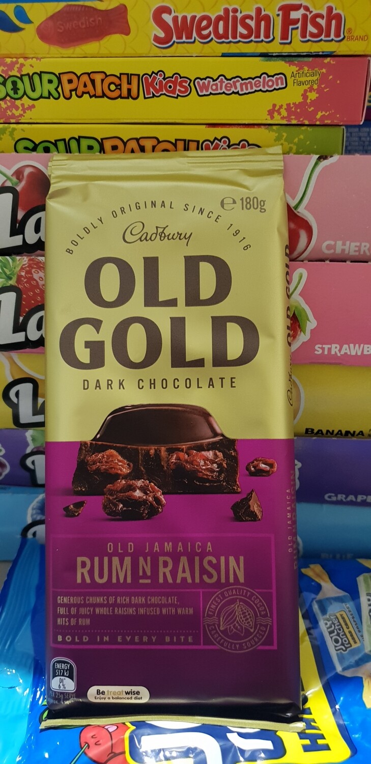 Cadburys old gold rum n raisin