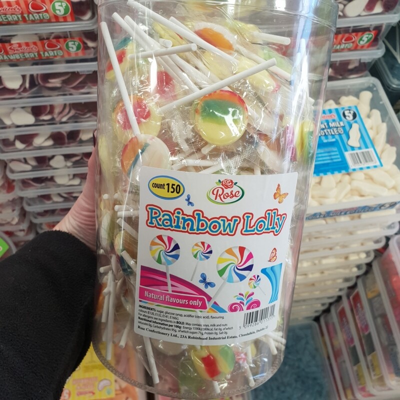 Rose Rainbow lollies