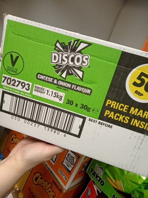 Discos Cheese &amp; Onion (30 X 30g)