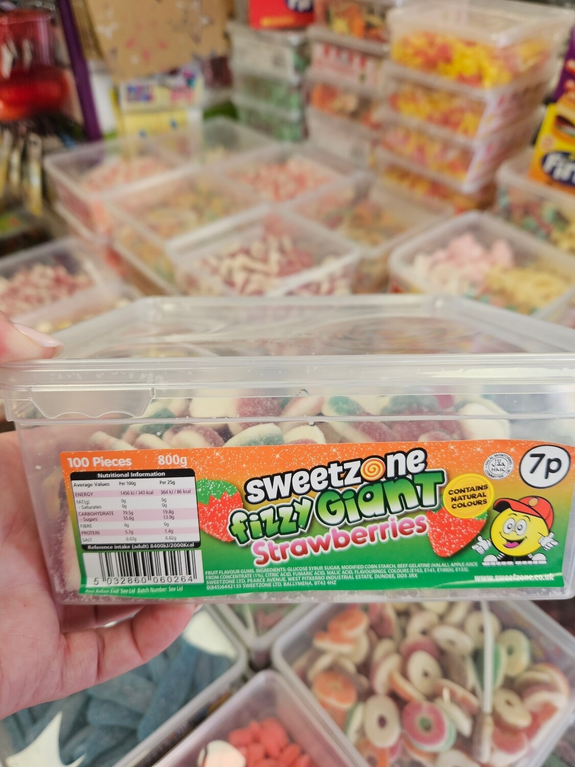 Sweetzone Giant fizzy strawberries
