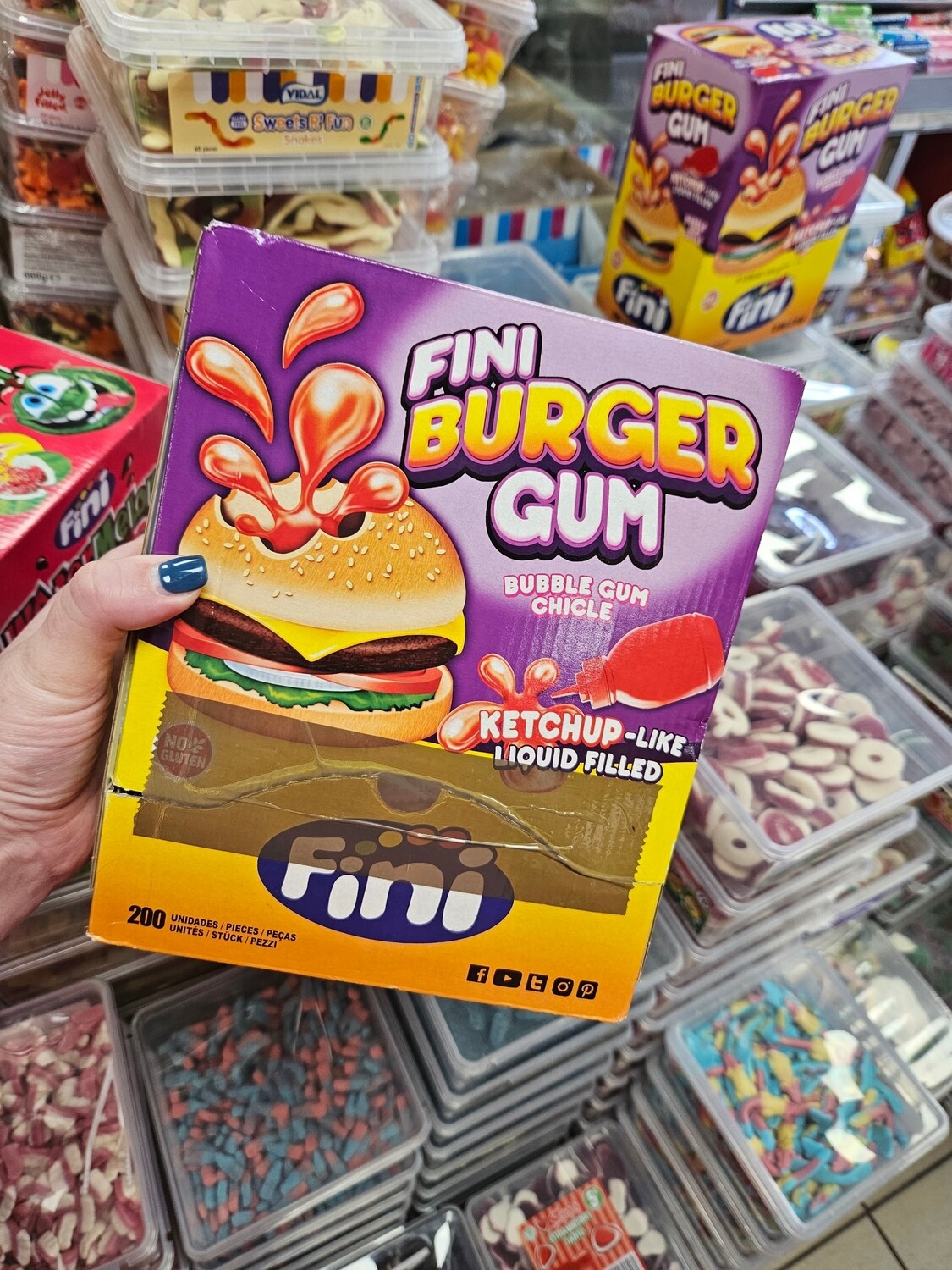 Fini hamburger gum