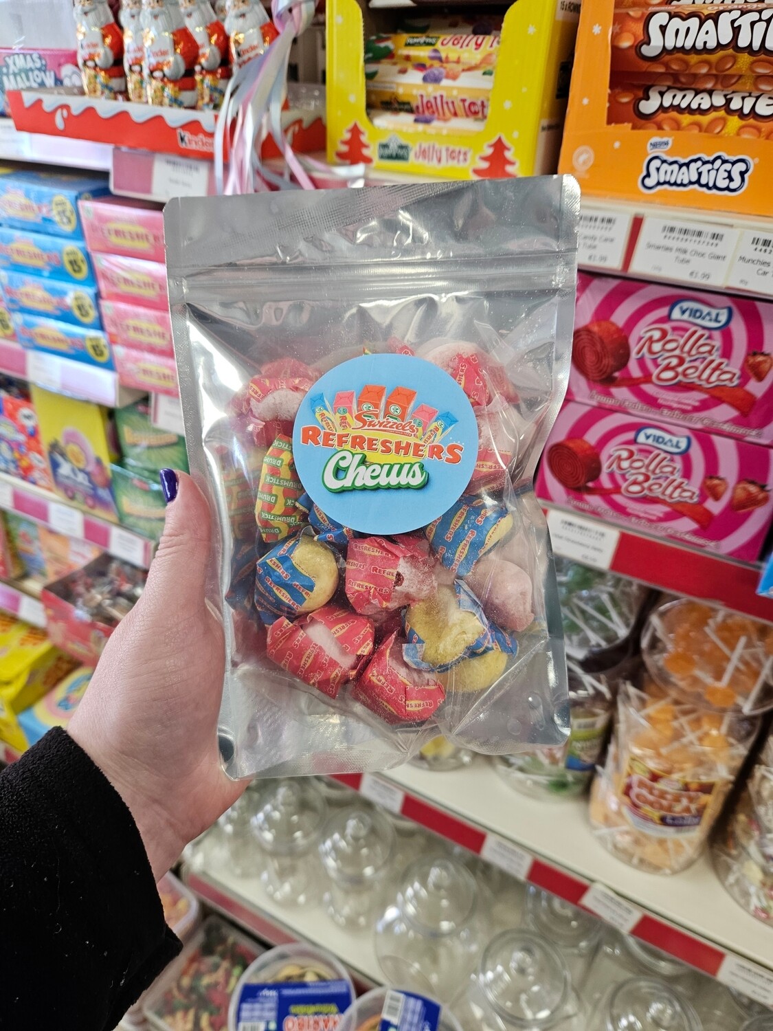 Freeze dried refresher chews