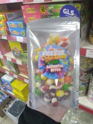 Freeze dried sour skittles