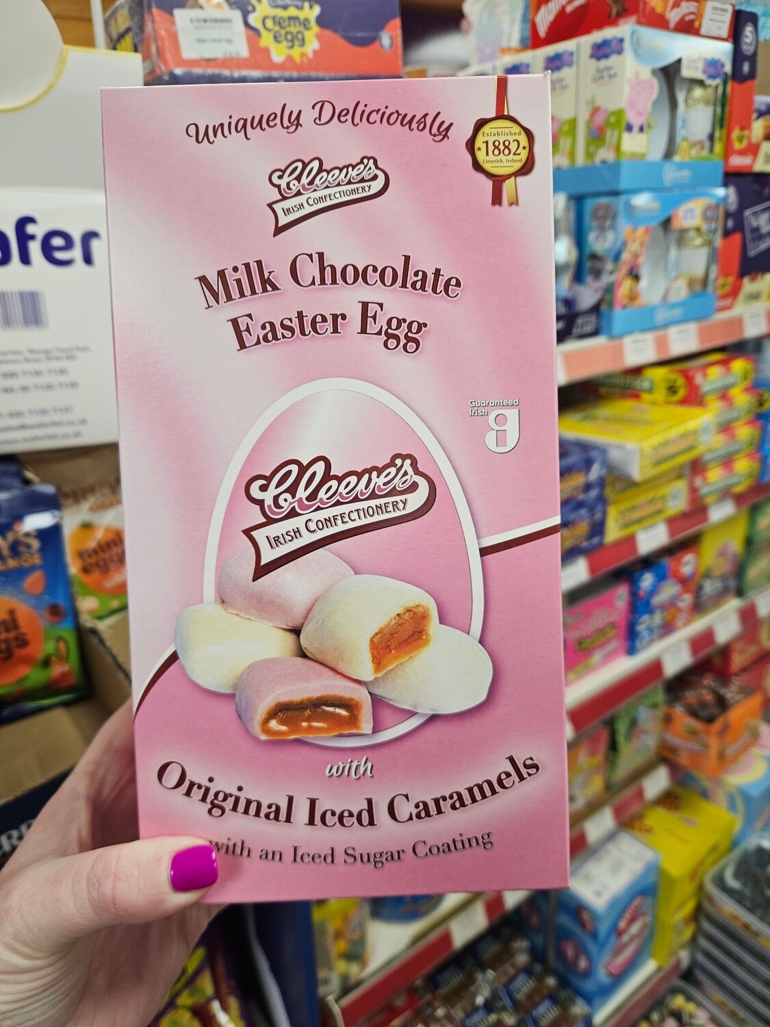 Cleeves iced caramel easter egg