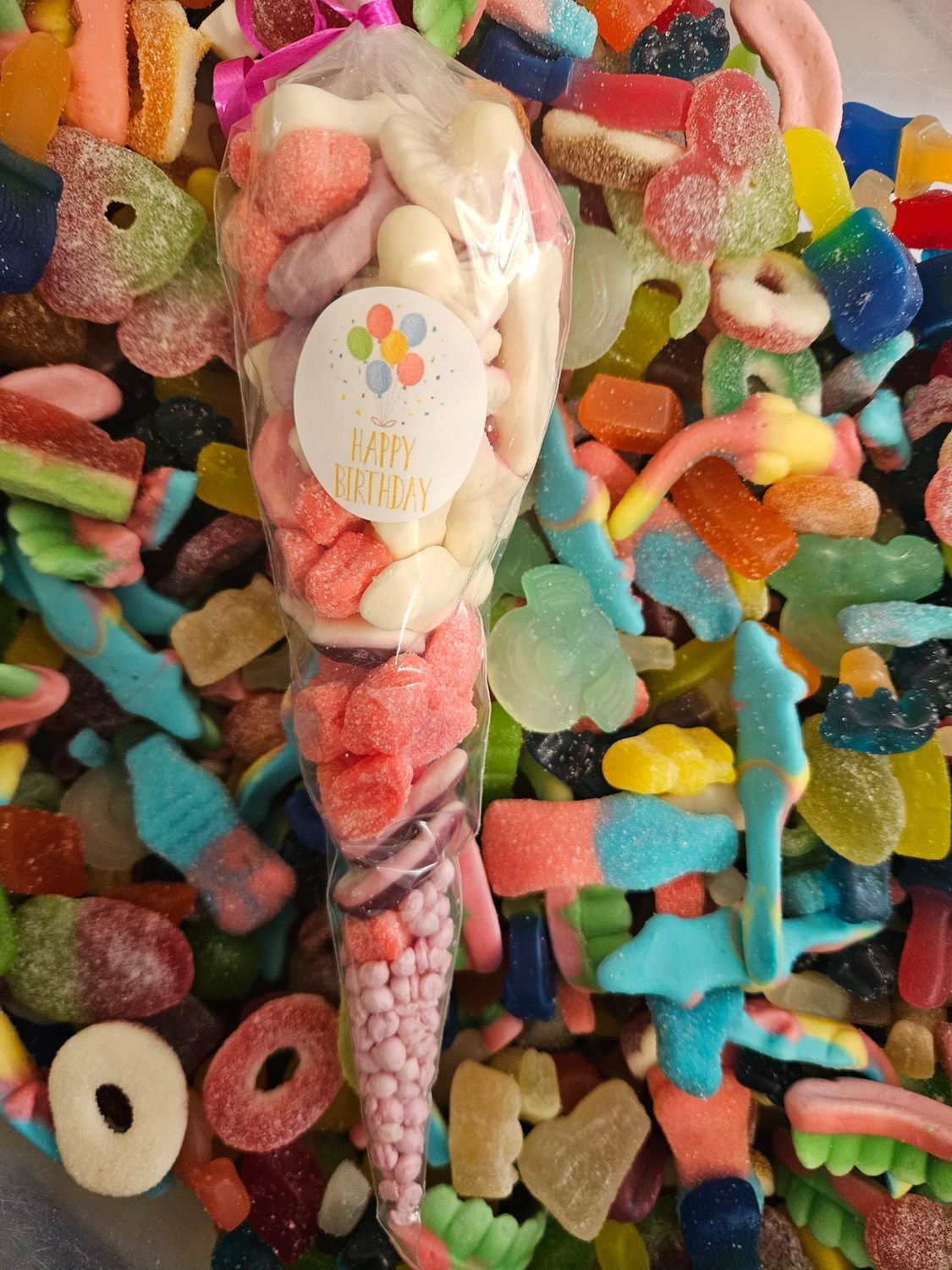 Happy birthday pink sweetcone
