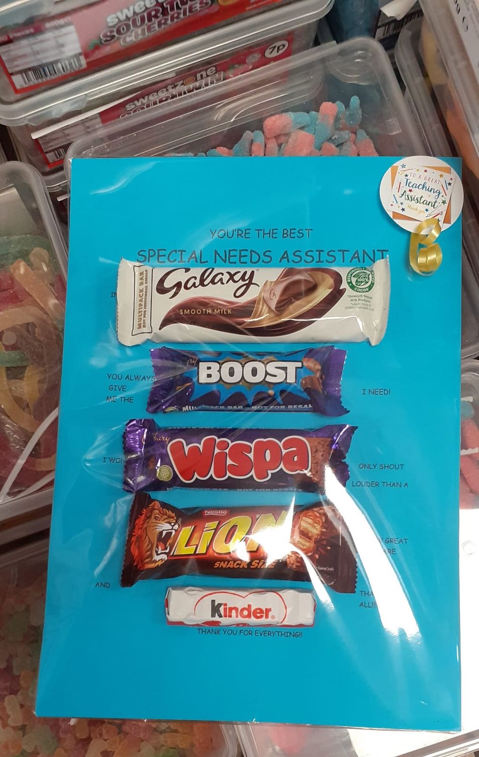 Thank you S.N.A chocolate card