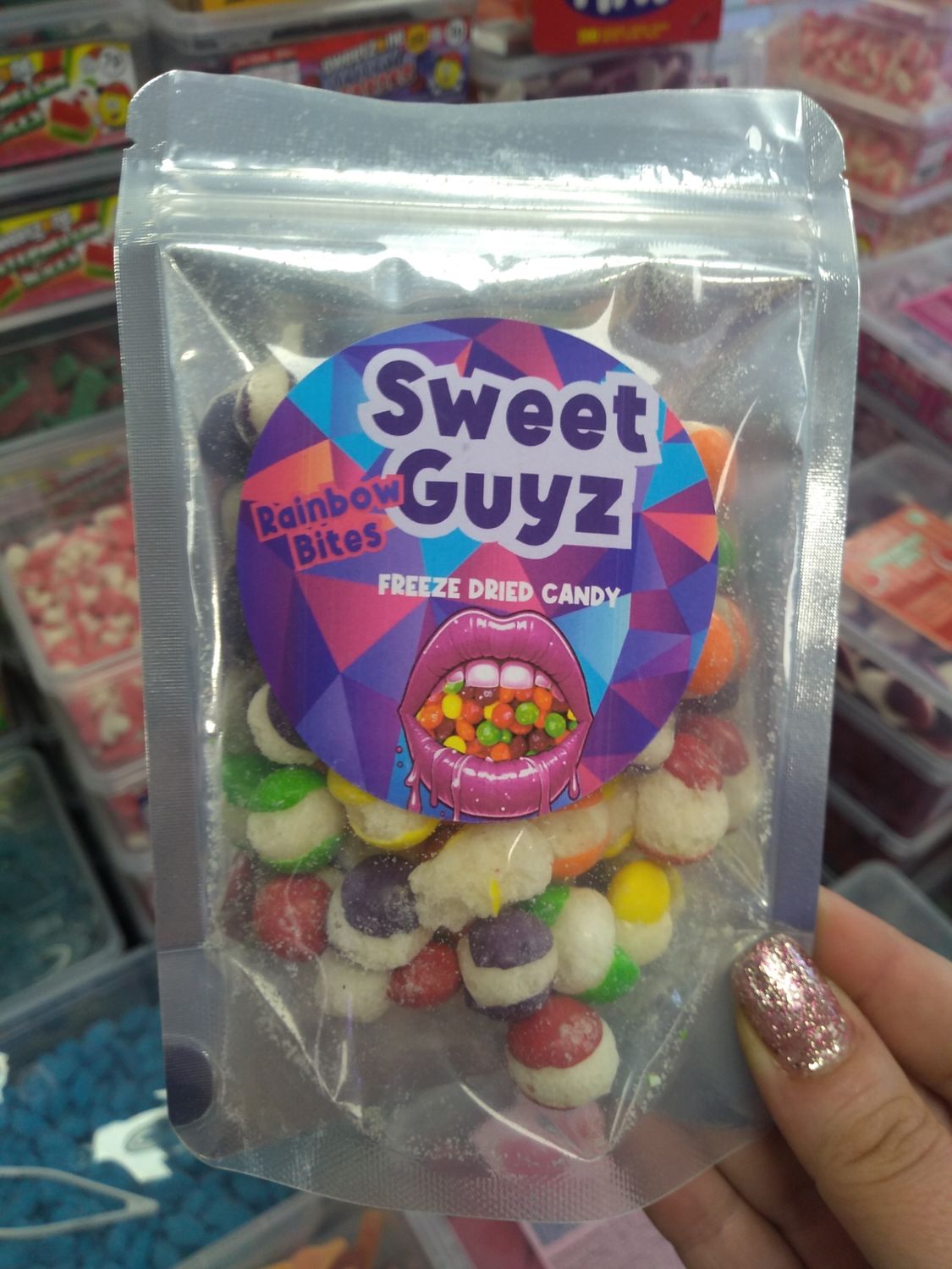 Freeze dried skittles