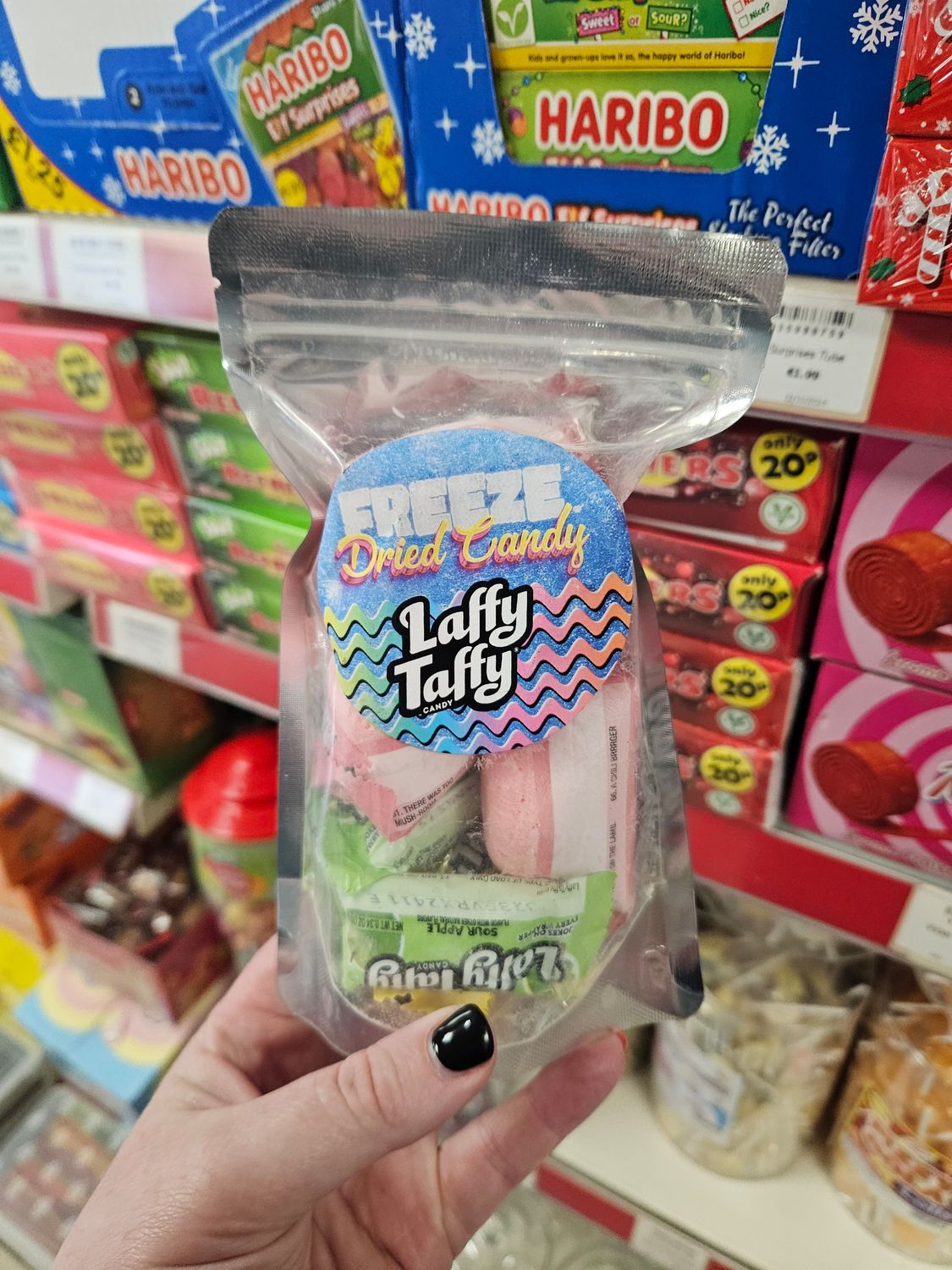 Freeze dried laffy taffy