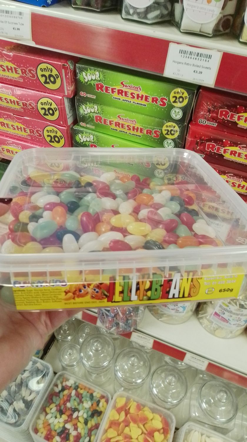 Funny kids jelly beans
