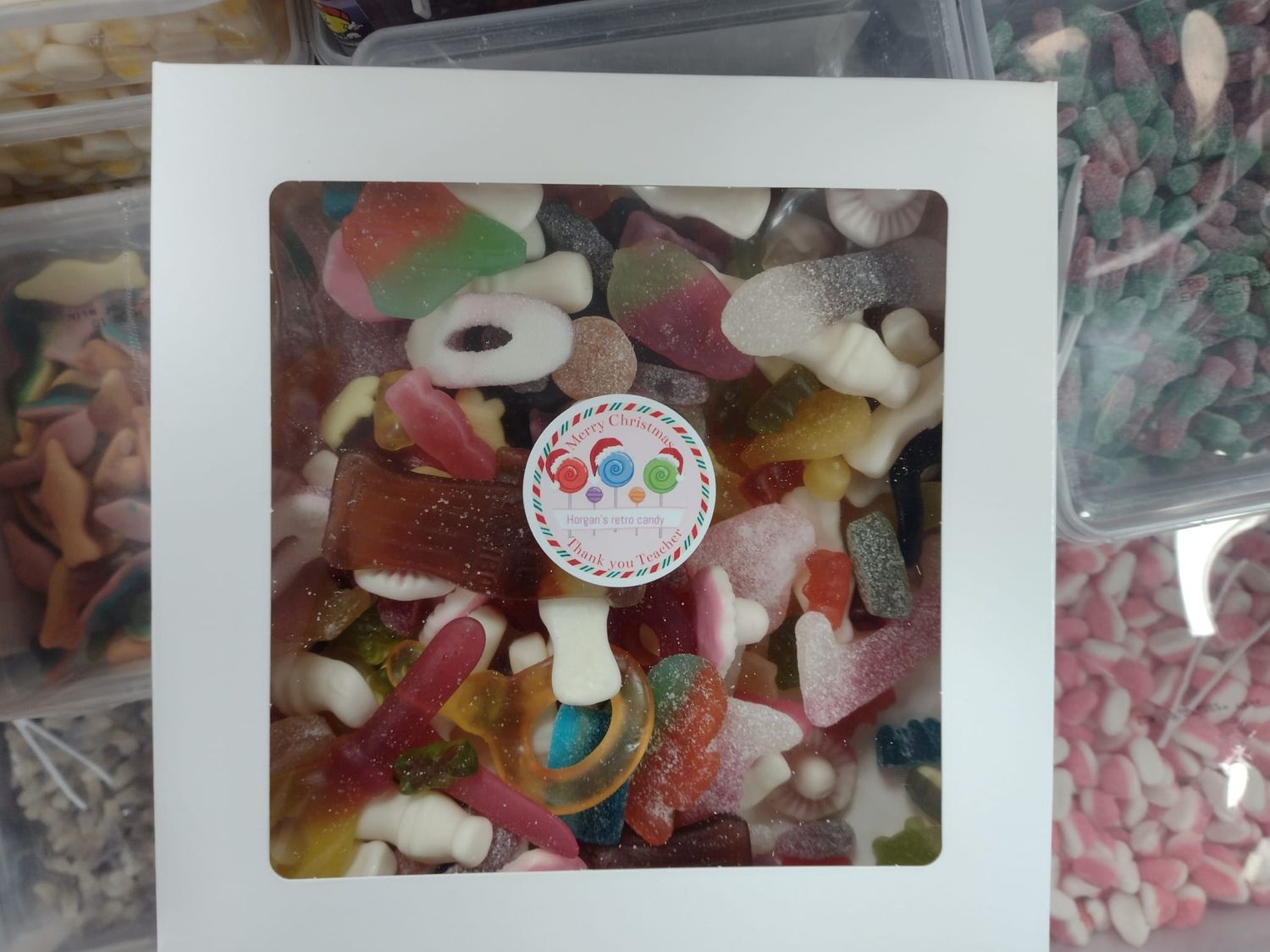 Thank you teacher 1kg jellies Xmas box