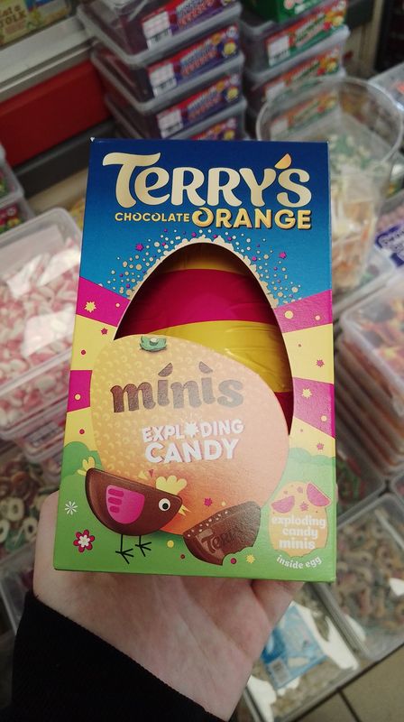 Terry's Choc Orange minis exploding candy
