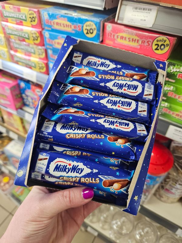 Milky way crispy rolls 22.5g 