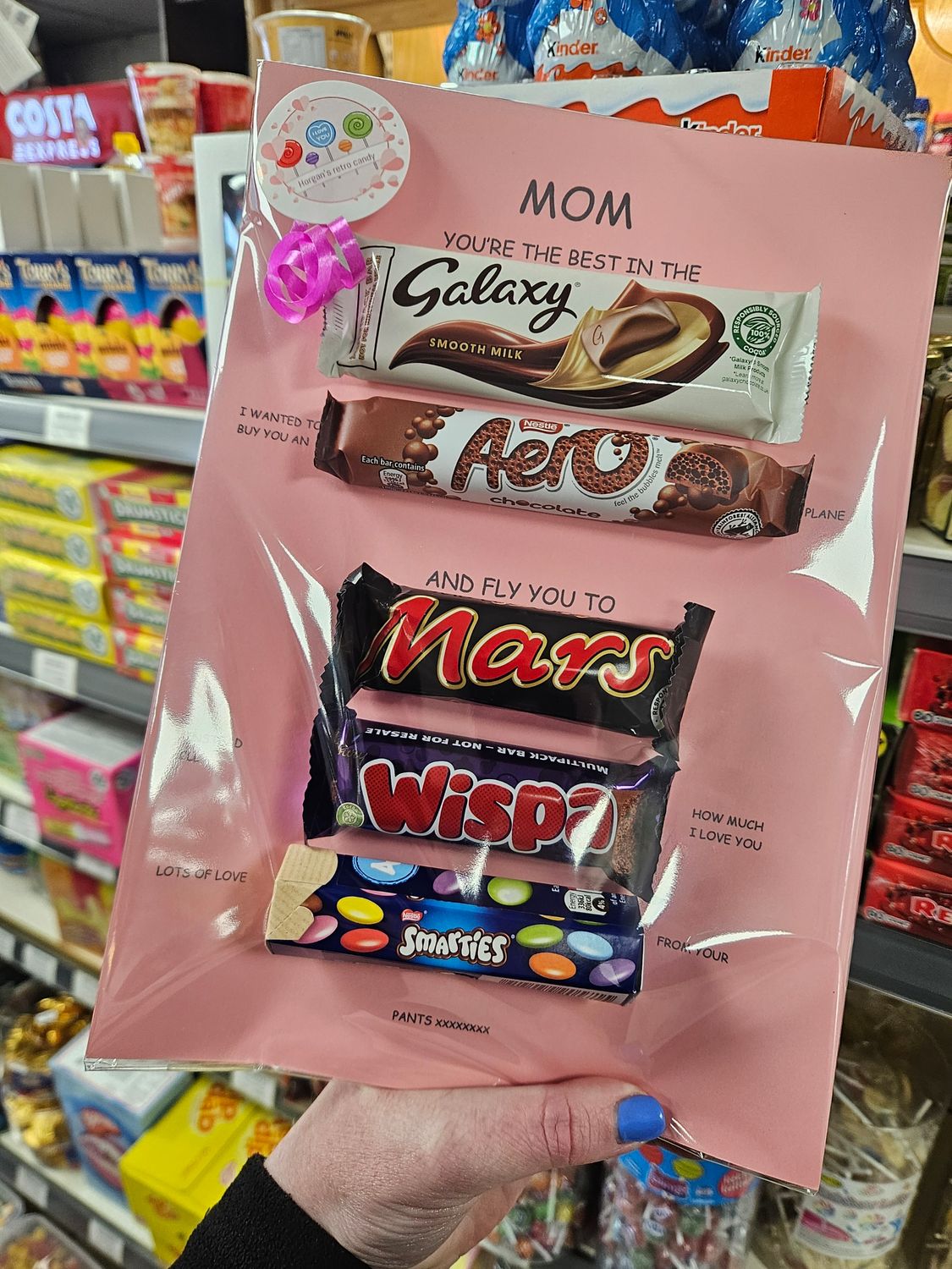Mom Chocolate card