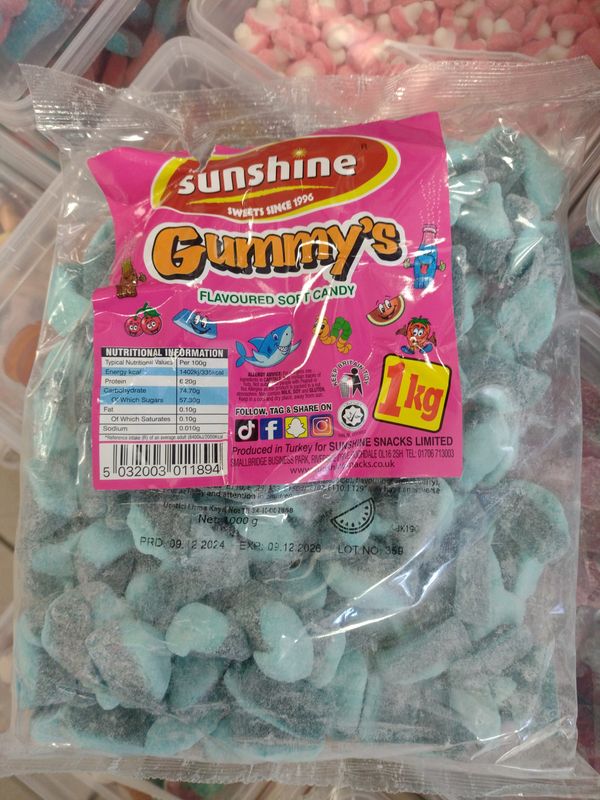 Sunshine gummys slices 1kg